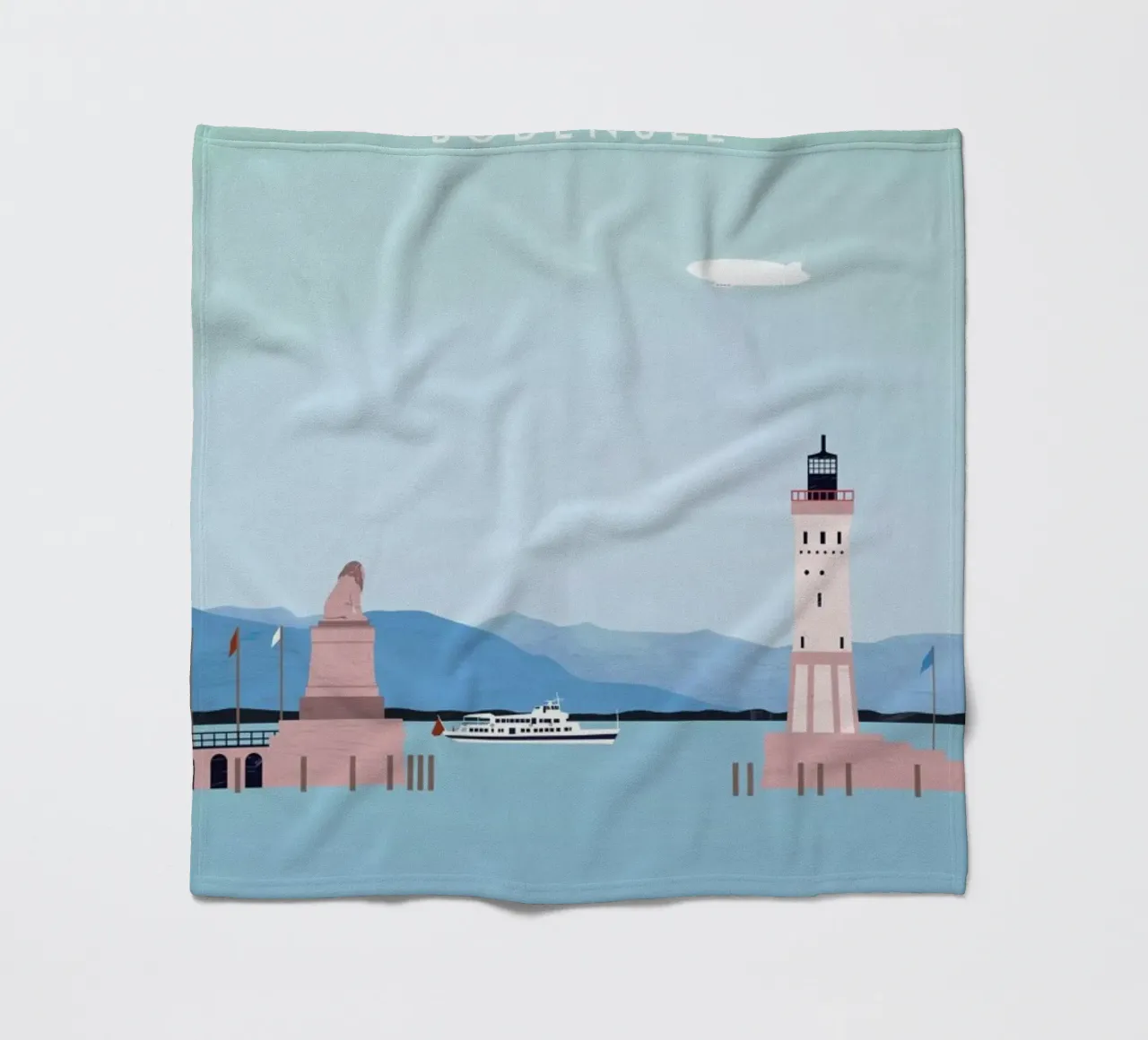 Bodensee Fleecedecke von Katinka Reinke