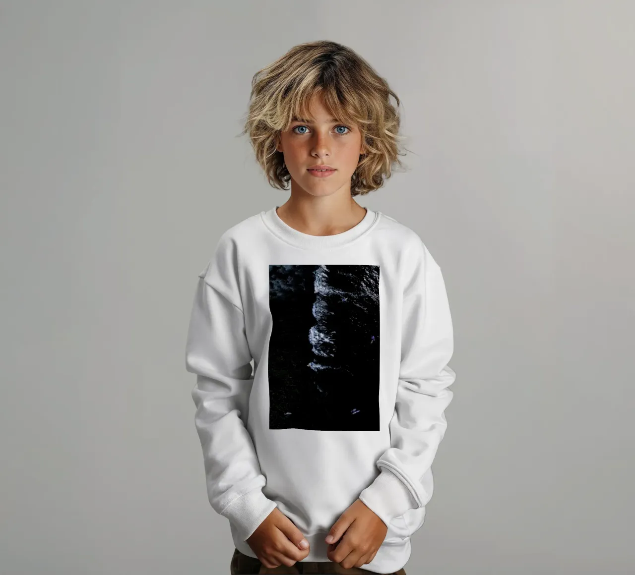 Counting Surfers & Waves felpa bambino da Studio Nahili