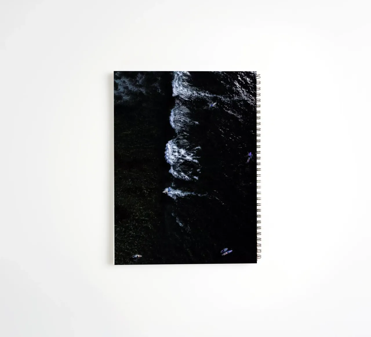 Counting Surfers & Waves spiral notebook by Studio Nahili