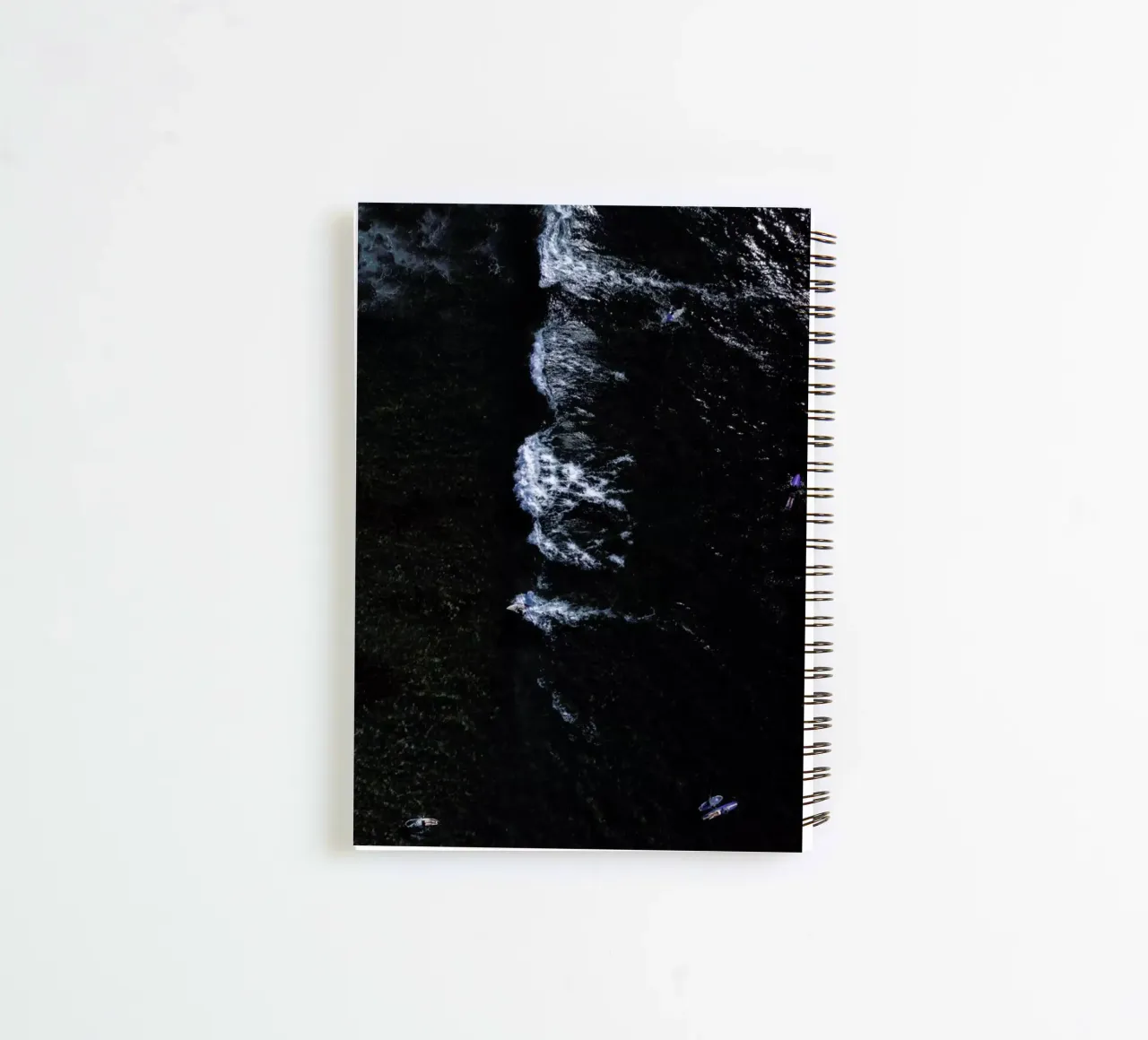 Counting Surfers & Waves spiral notebook by Studio Nahili