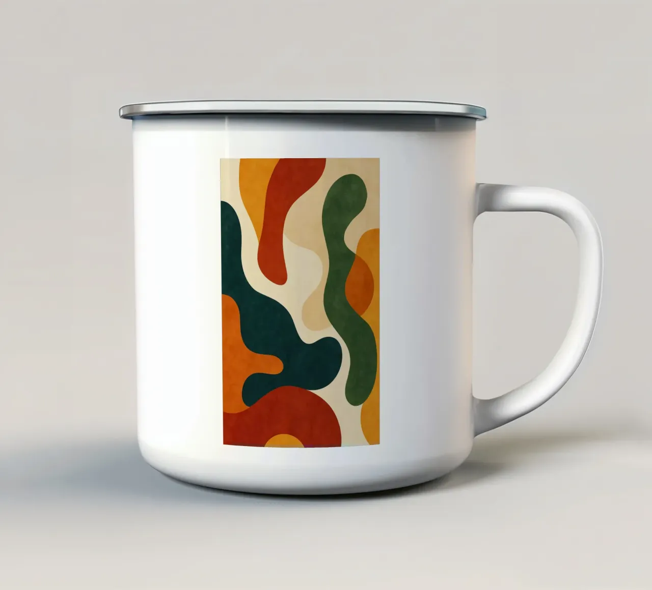 Organic Flow enamel mug by Freeform
