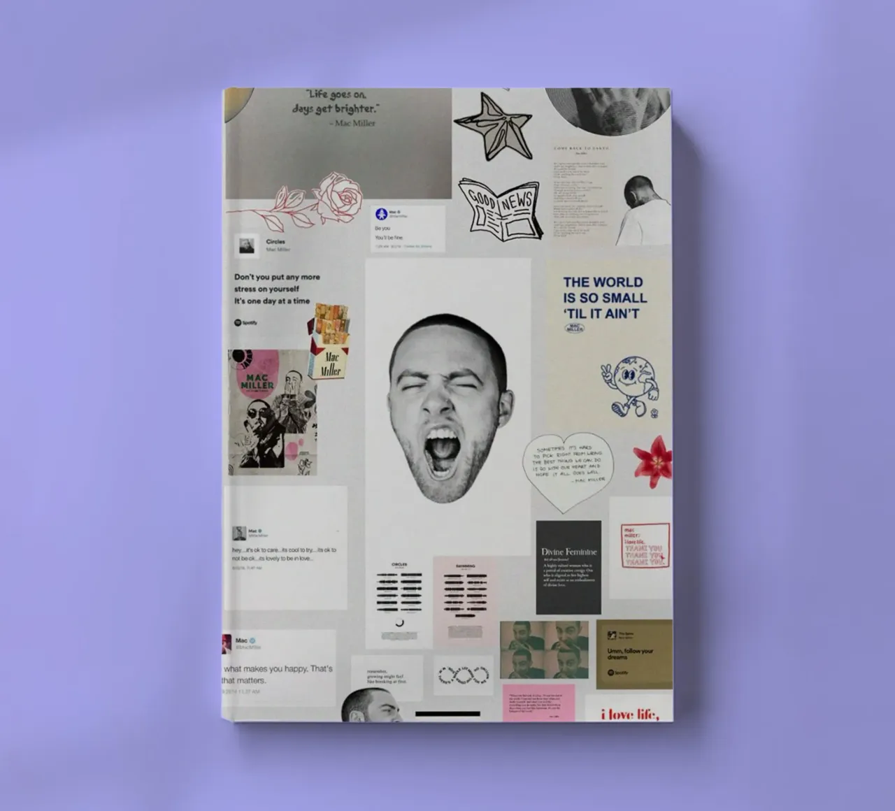 hip hop with soft edges notebook by bkow