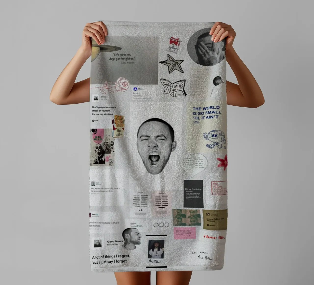 hip hop with soft edges towel by bkow