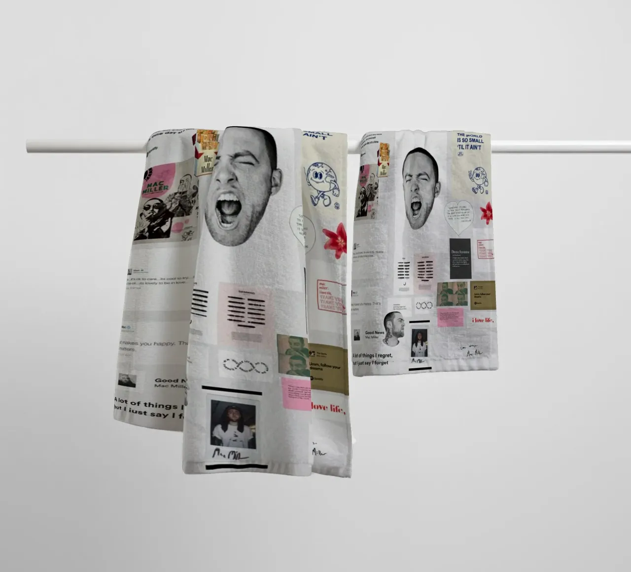 hip hop with soft edges towel by bkow