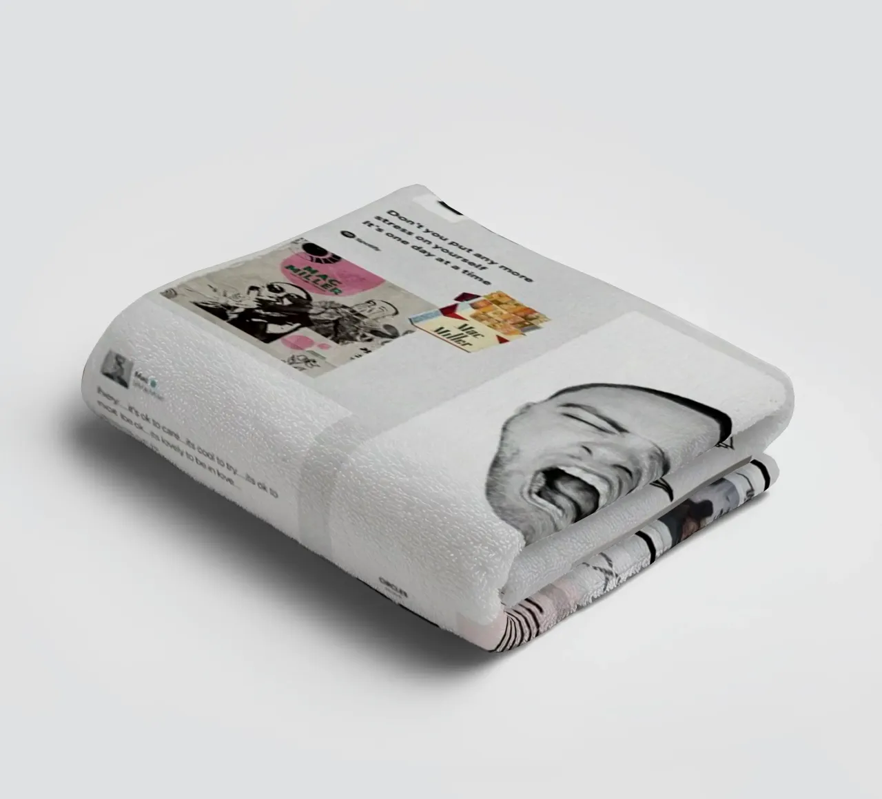 hip hop with soft edges towel by bkow