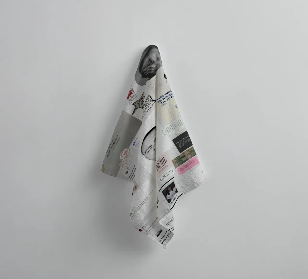 hip hop with soft edges towel by bkow