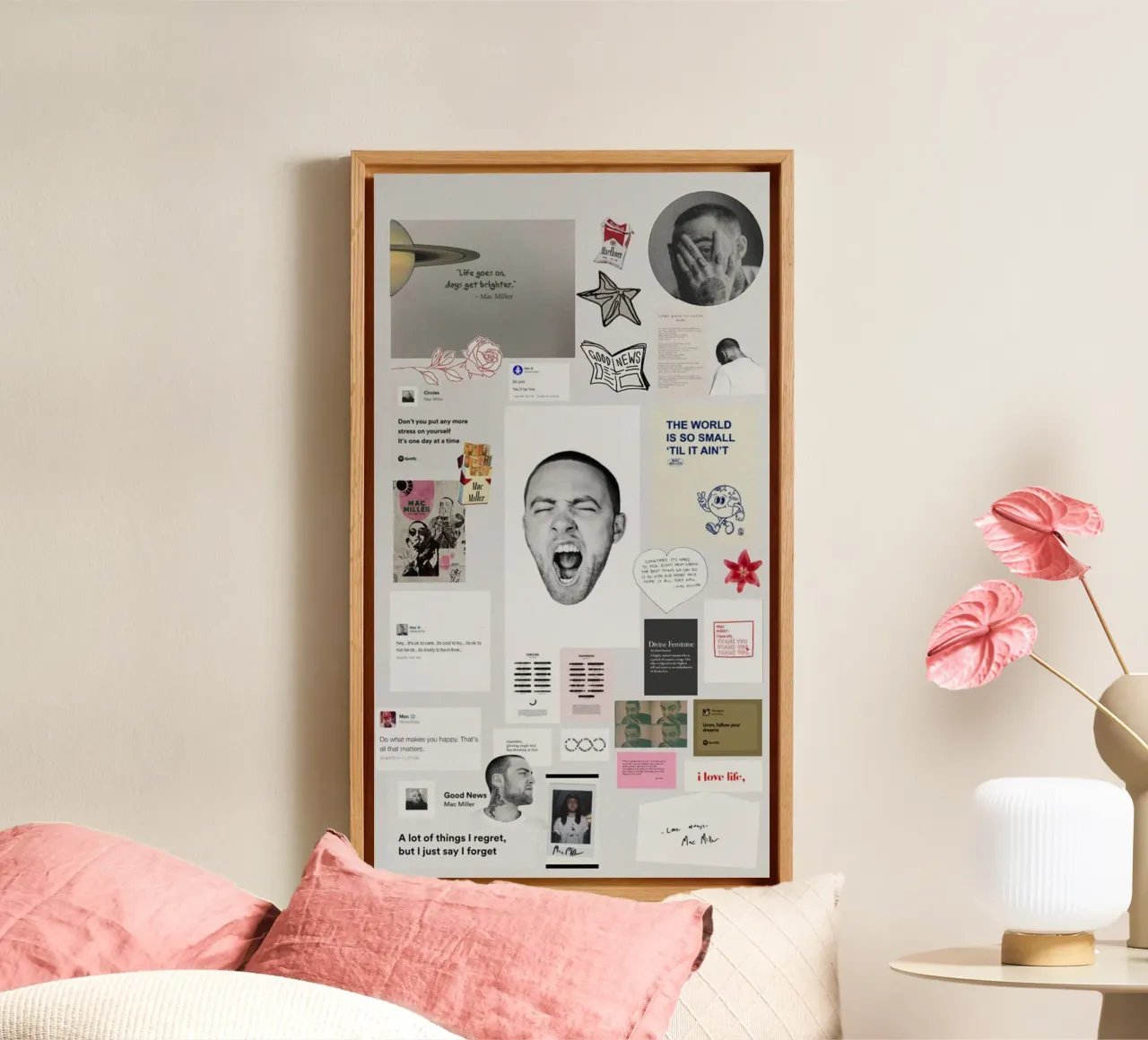 hip hop with soft edges canvas with Floater frame by bkow