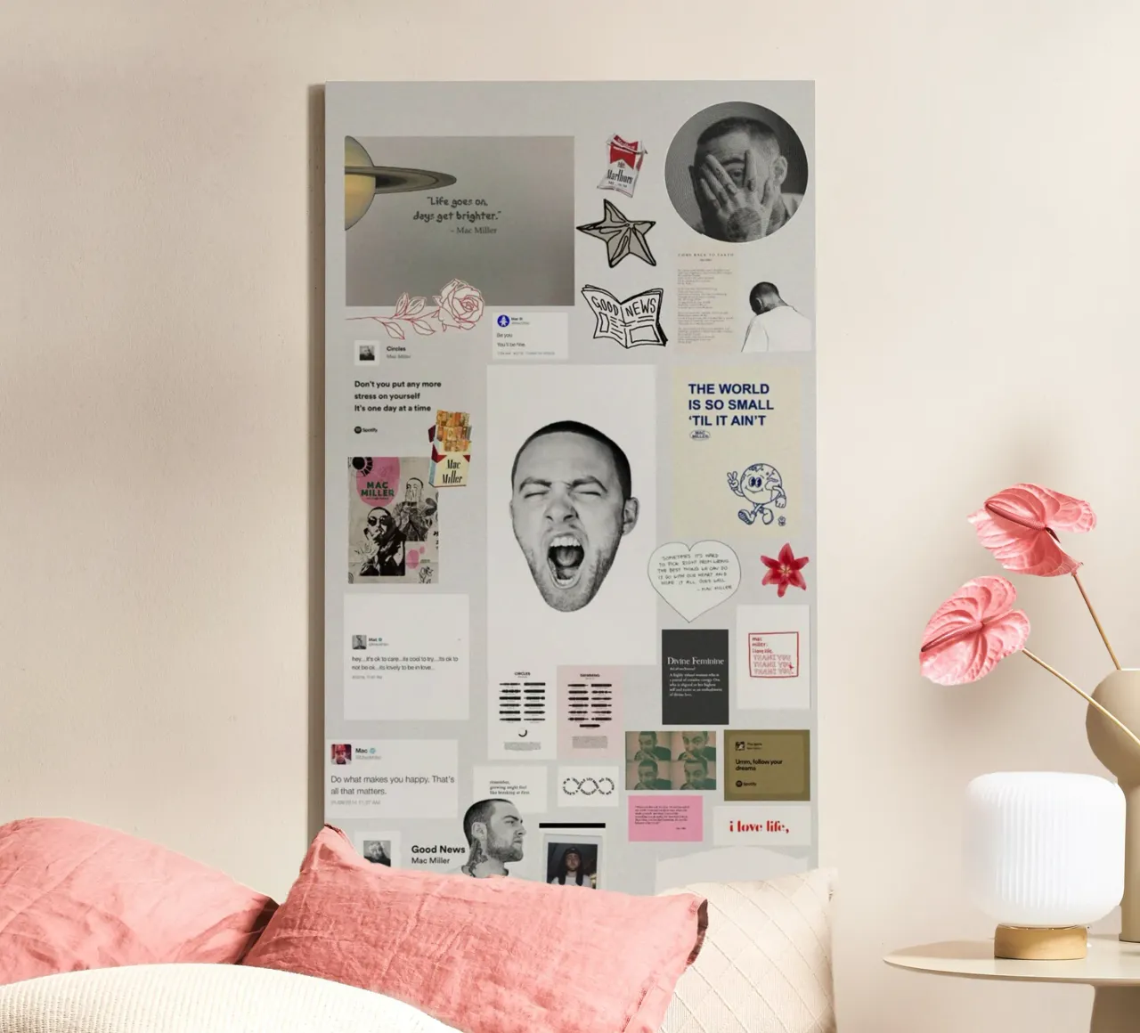 hip hop with soft edges canvas with Floater frame by bkow