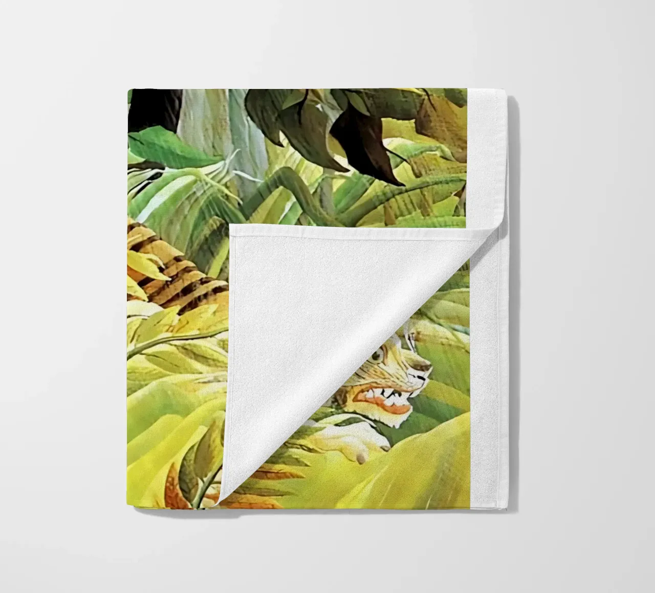 Tigre in una tempesta tropicale di Henri Rousseau telo mare da tokovictory