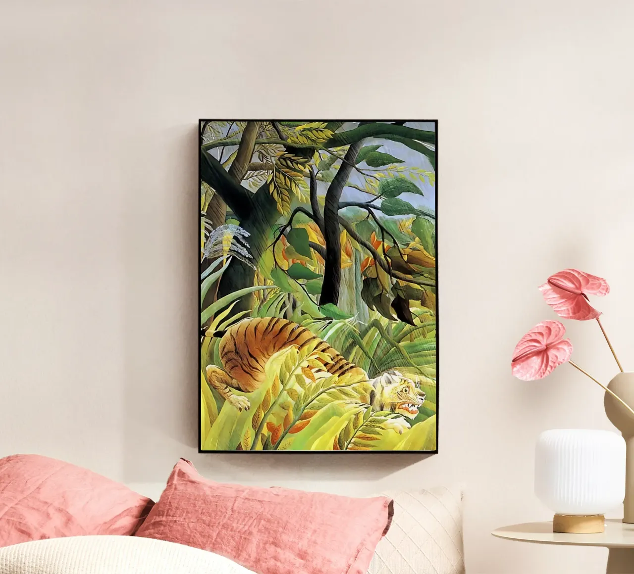 Tigre in una tempesta tropicale di Henri Rousseau plexiglass da tokovictory