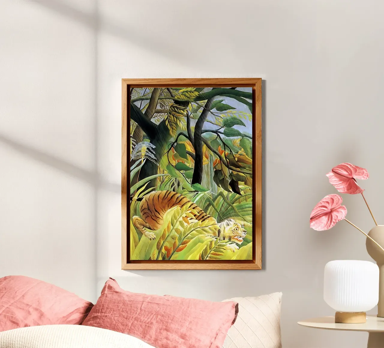 Tigre in una tempesta tropicale di Henri Rousseau alluminio dibond da tokovictory