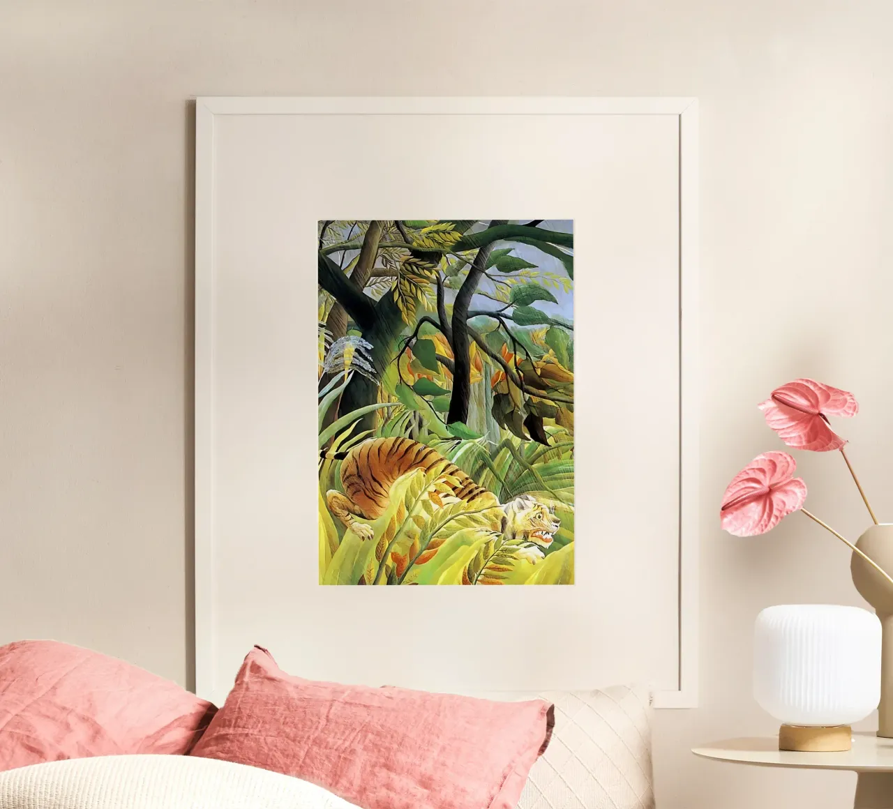 Tigre in una tempesta tropicale di Henri Rousseau carta hahnemühle da tokovictory