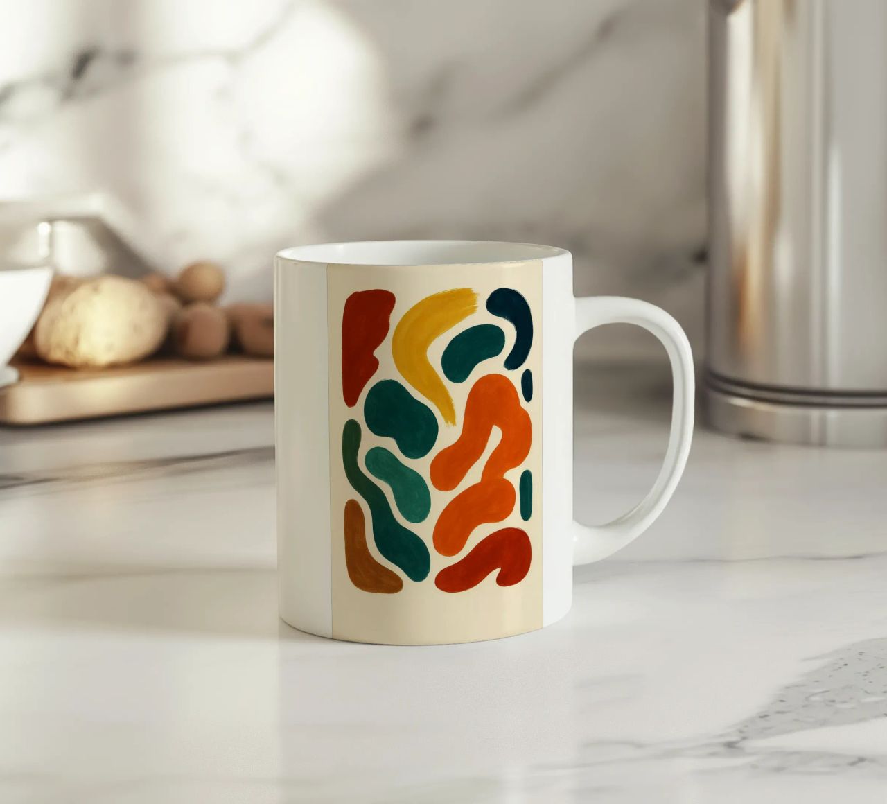 Flusso a colori tazza in ceramica da Freeform