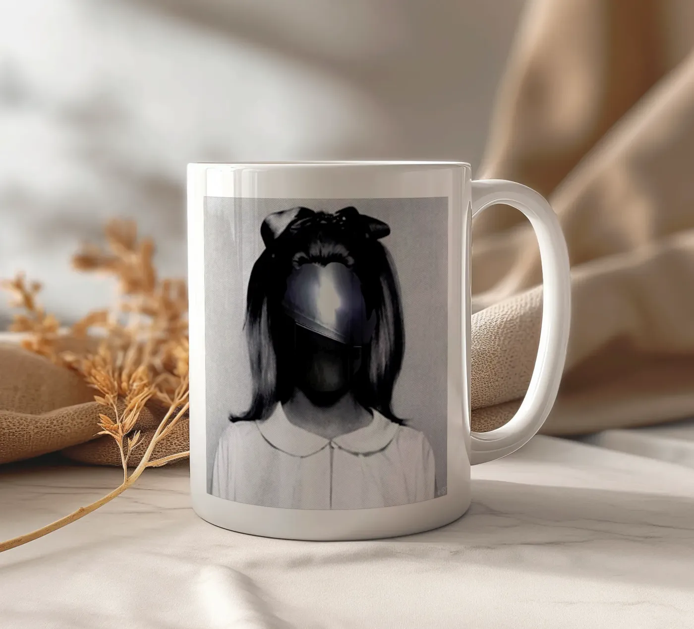 Fear Collage ceramic mug by Marko Köppe