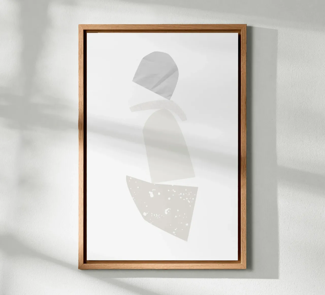 Paper Collage tela con Cornice a cassetta da KRUTH DESIGN