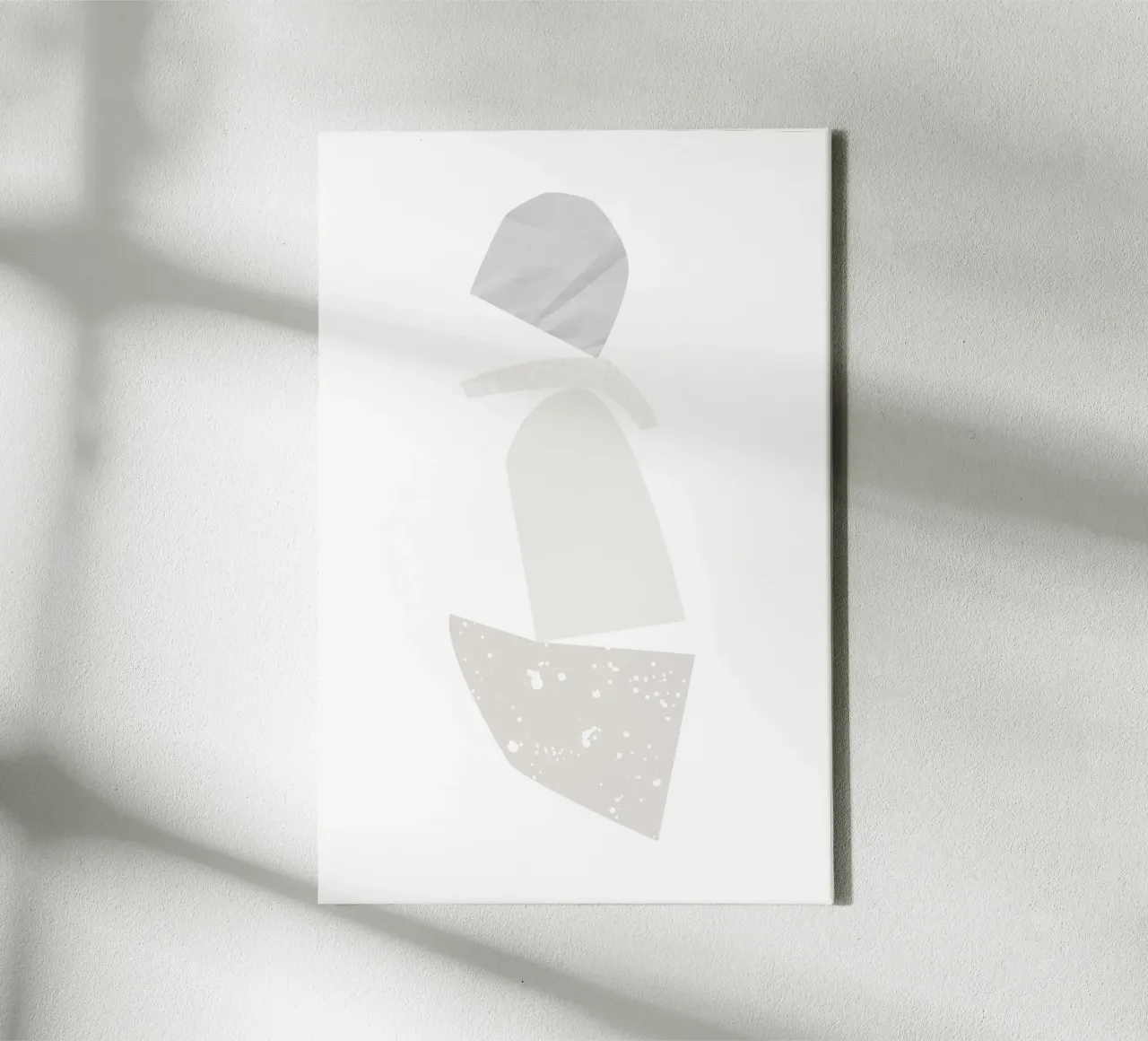 Paper Collage tela con Cornice a cassetta da KRUTH DESIGN