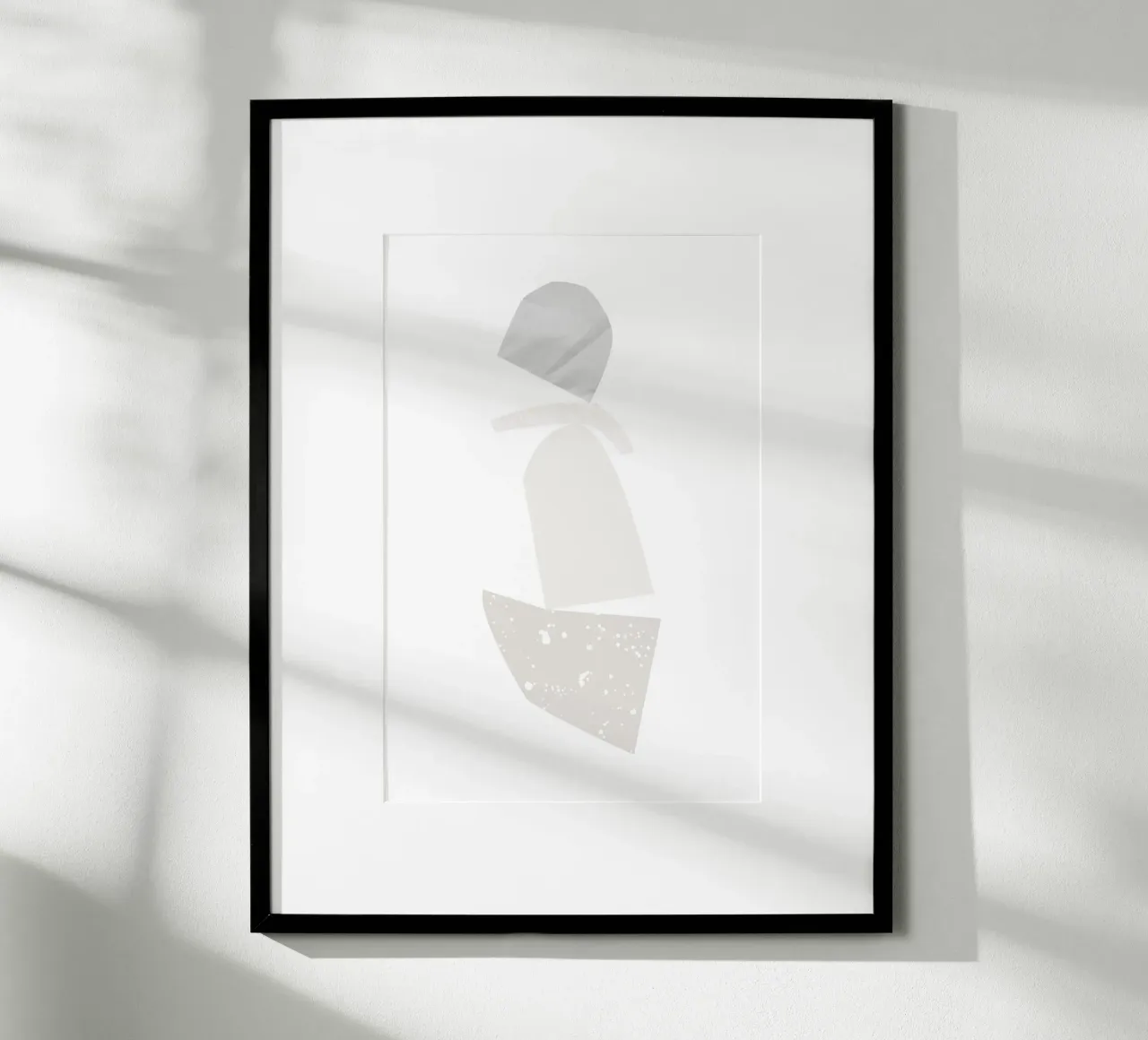 Paper Collage poster con telaio in legno da KRUTH DESIGN