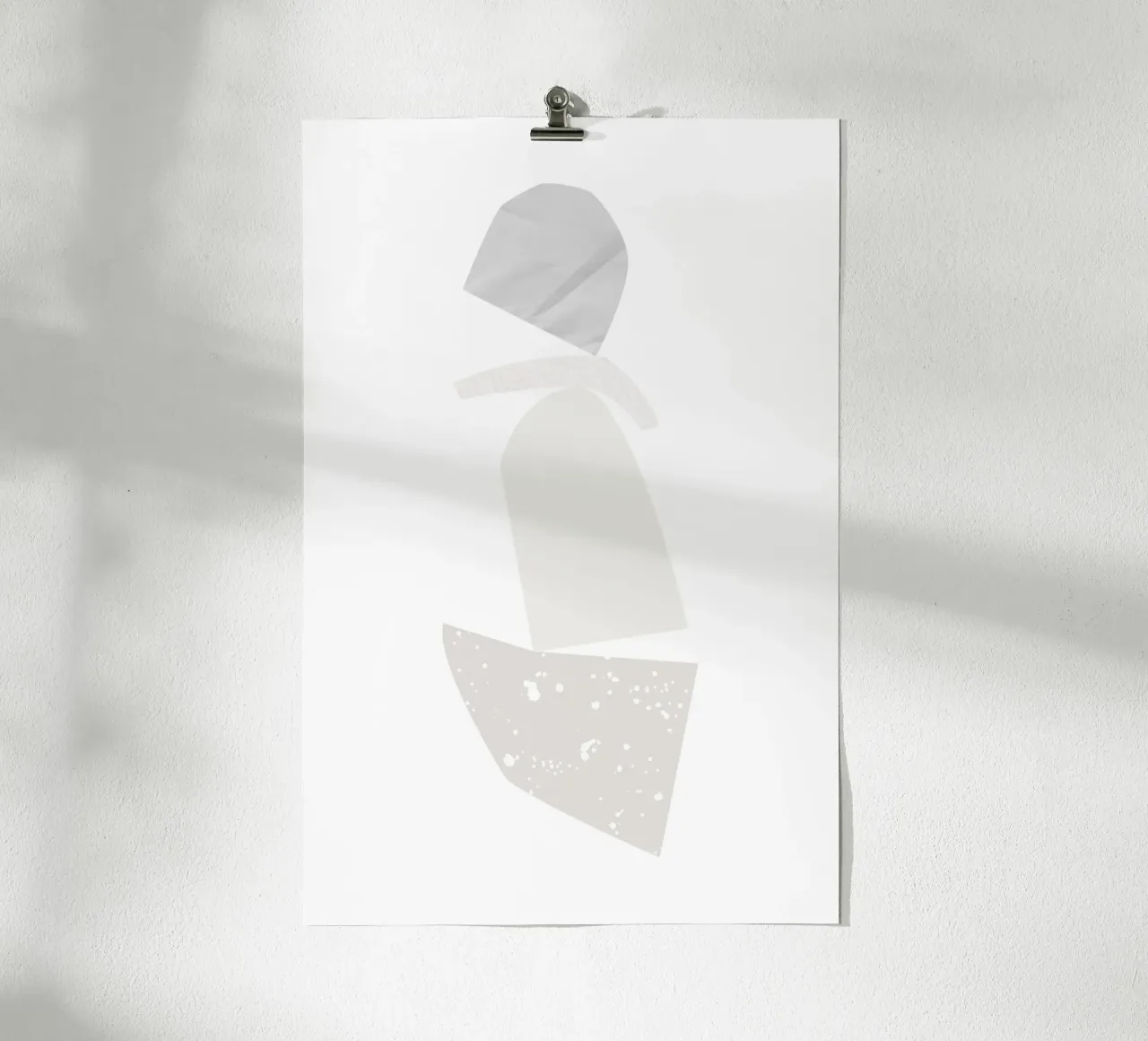 Paper Collage poster con telaio in legno da KRUTH DESIGN