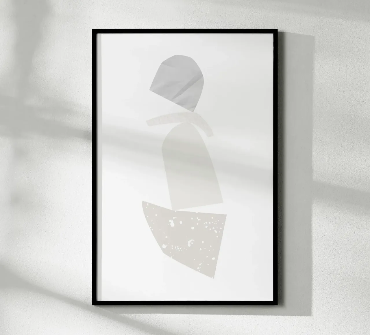 Paper Collage poster con telaio in legno da KRUTH DESIGN