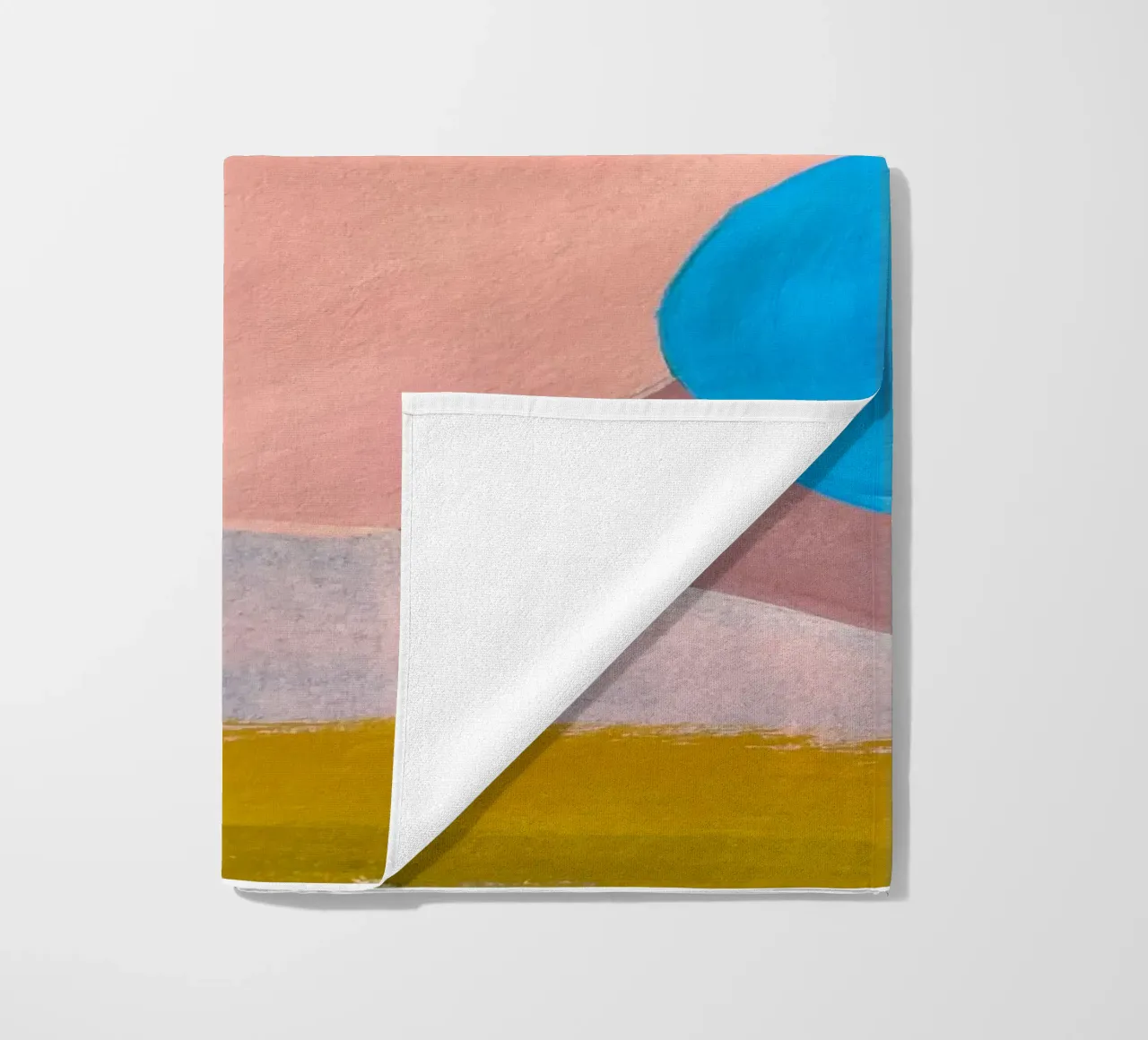 Portrait Blue Earring beach towel by Isabel Junghans-Bichler
