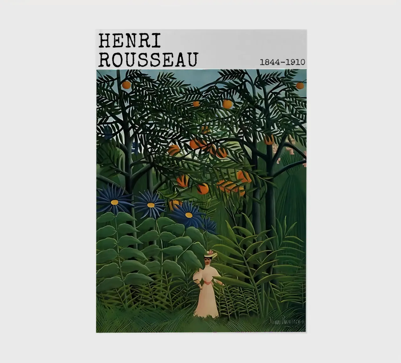 Donna che cammina in una foresta esotica di Henri Rousseau diario da tokovictory