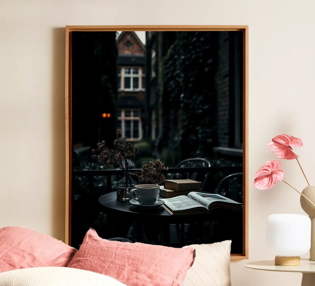 Sussurri di quiete tela con Cornice a cassetta da PhotoVibe Decor