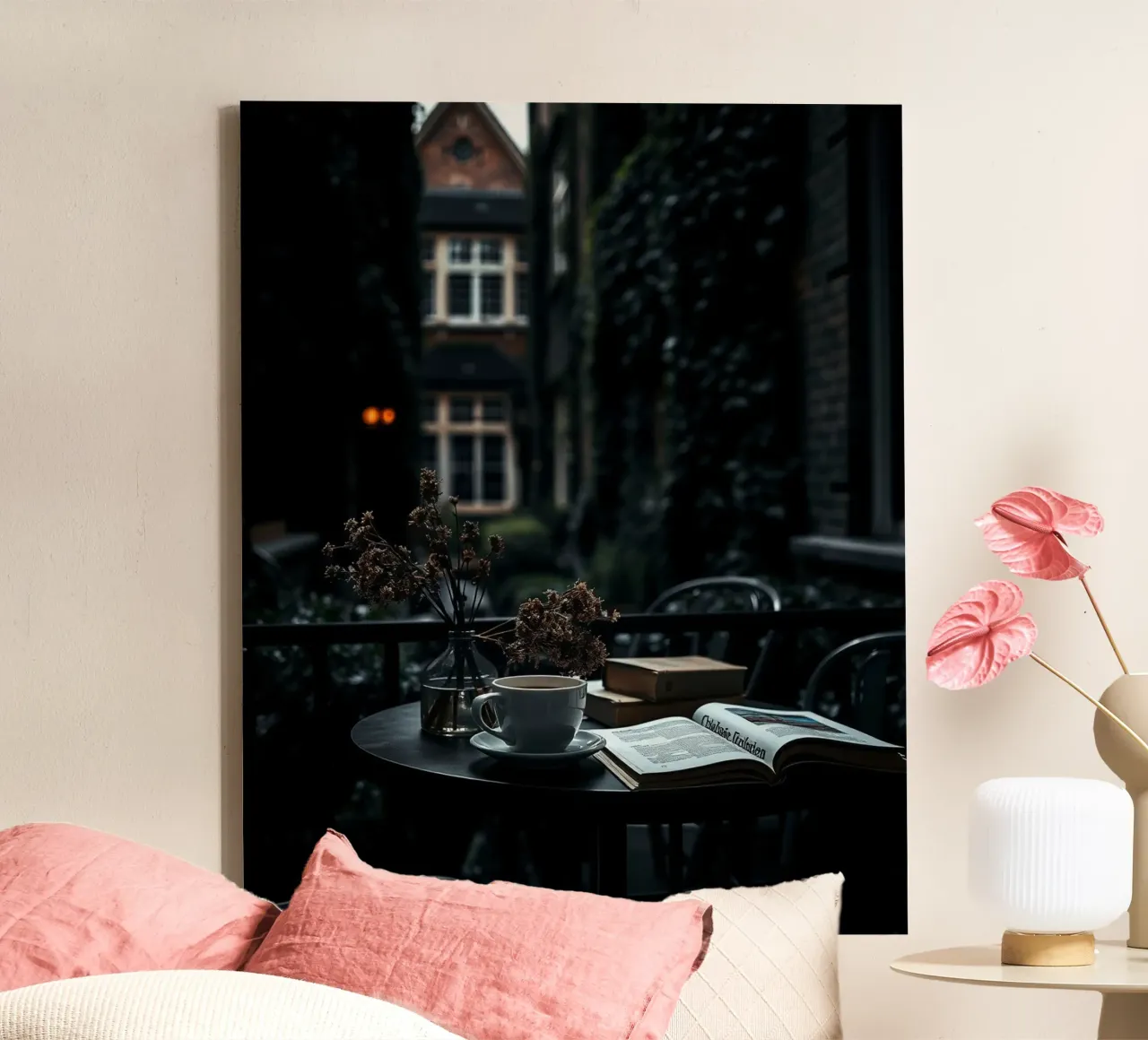 Sussurri di quiete tela con Cornice a cassetta da PhotoVibe Decor