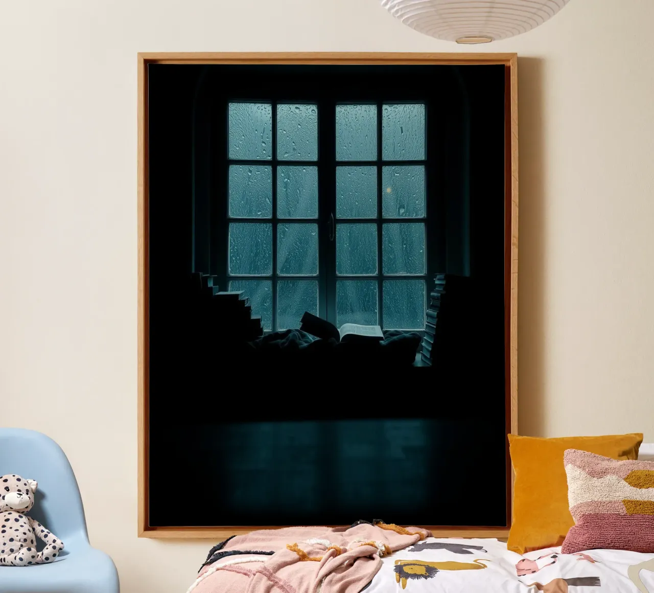 Sussurri di quiete tela con Cornice a cassetta da PhotoVibe Decor