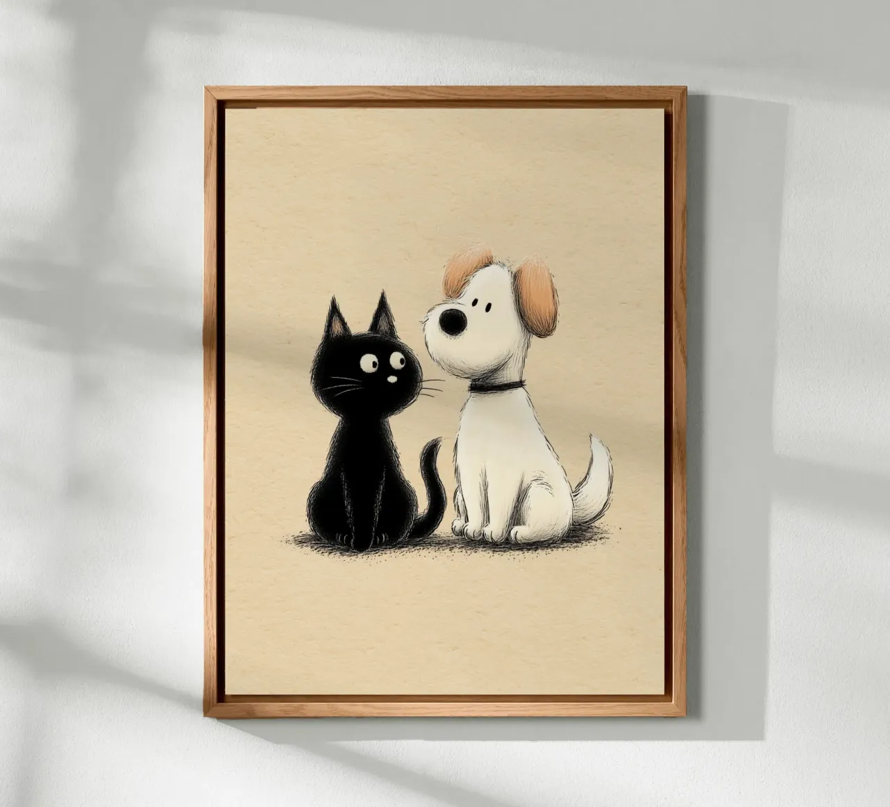 Cane e gatto alluminio dibond da Carinaprint