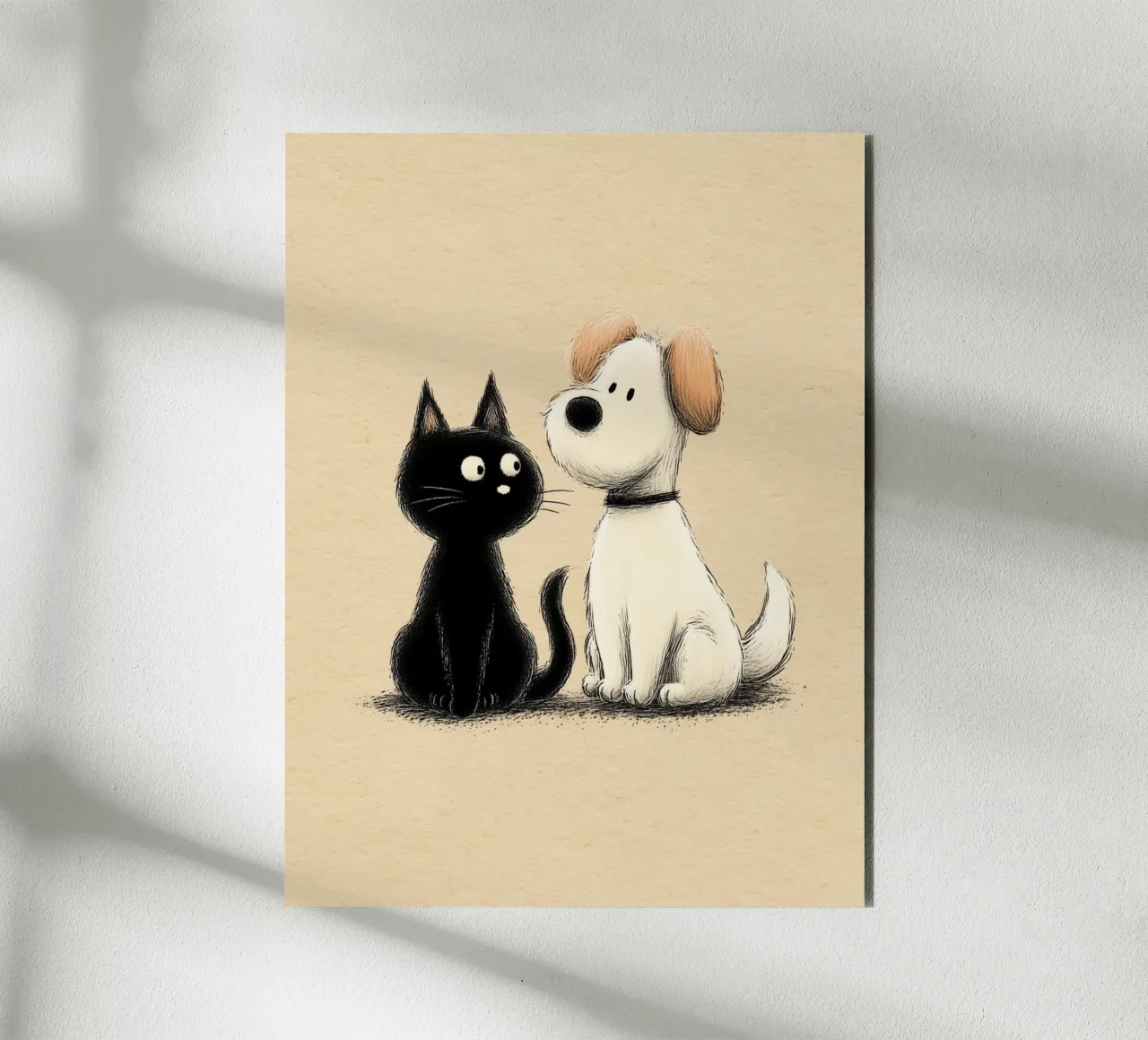 Cane e gatto alluminio dibond da Carinaprint