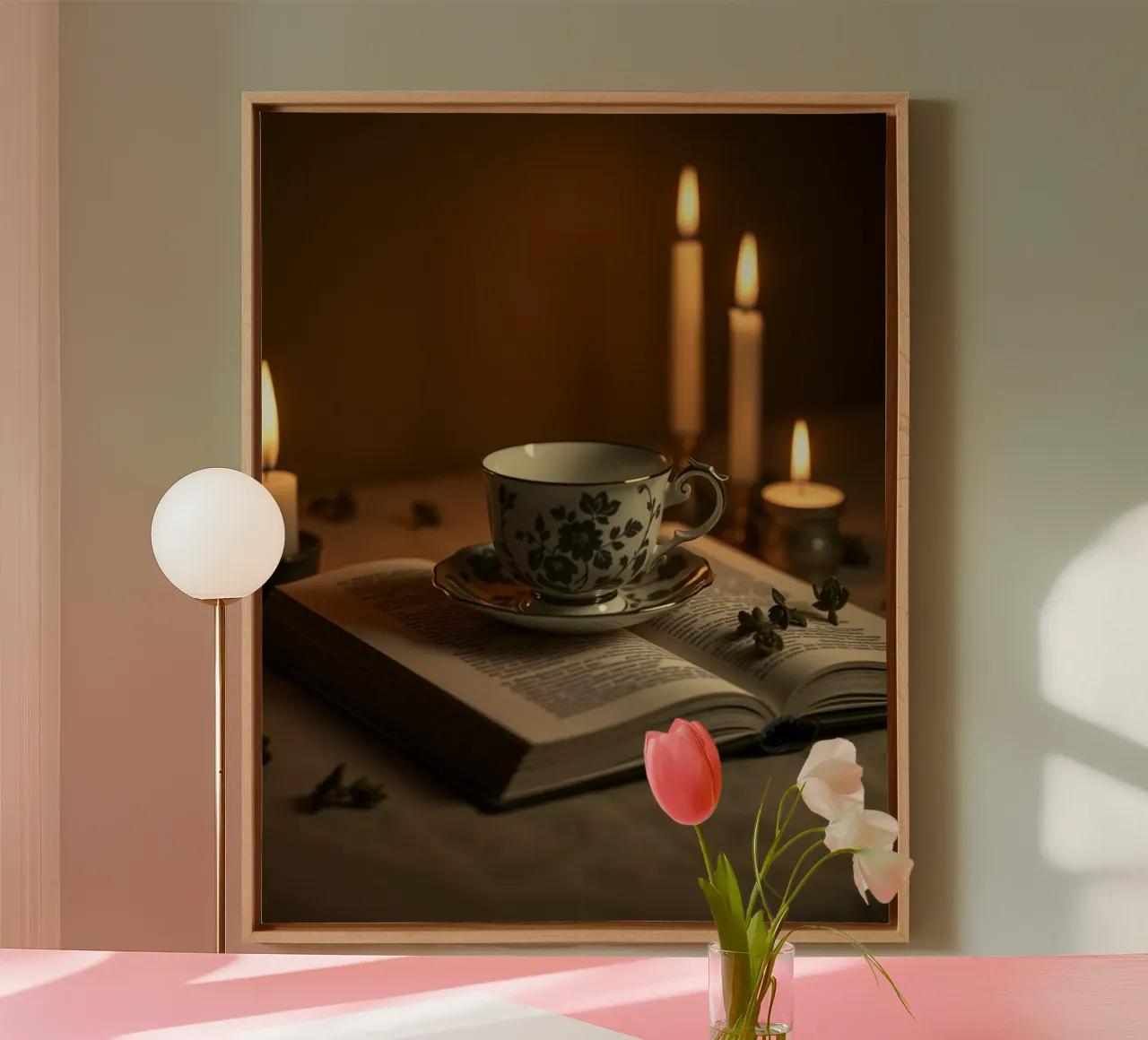 Sussurri di quiete tela con Cornice a cassetta da PhotoVibe Decor