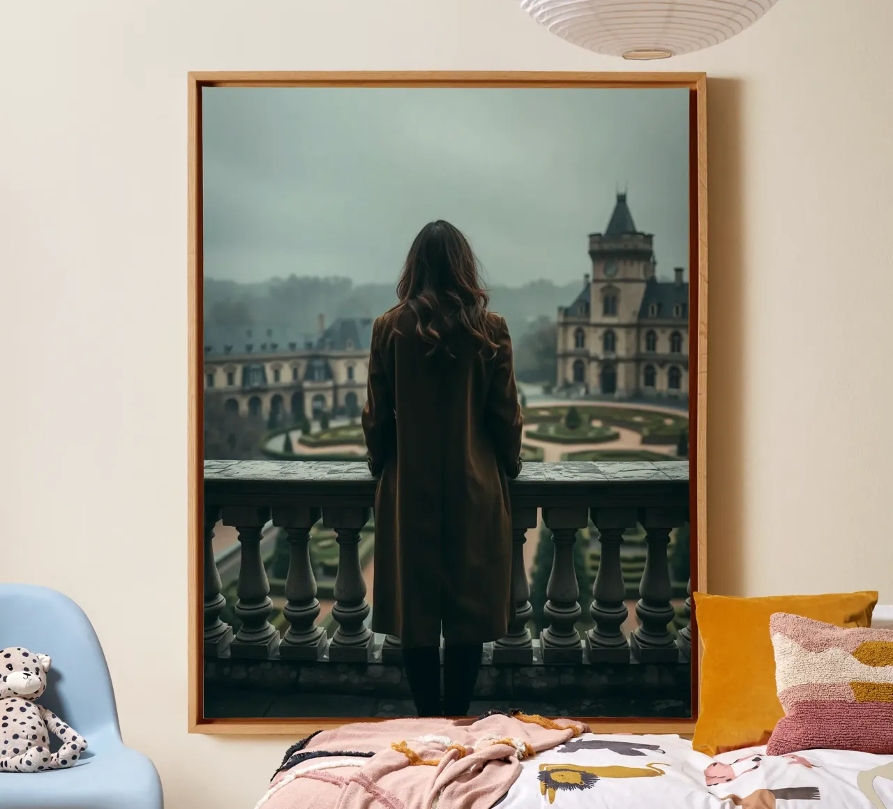 Sussurri di quiete tela con Cornice a cassetta da PhotoVibe Decor