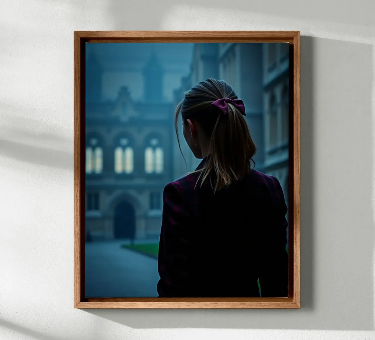Sussurri di quiete tela con Cornice a cassetta da PhotoVibe Decor
