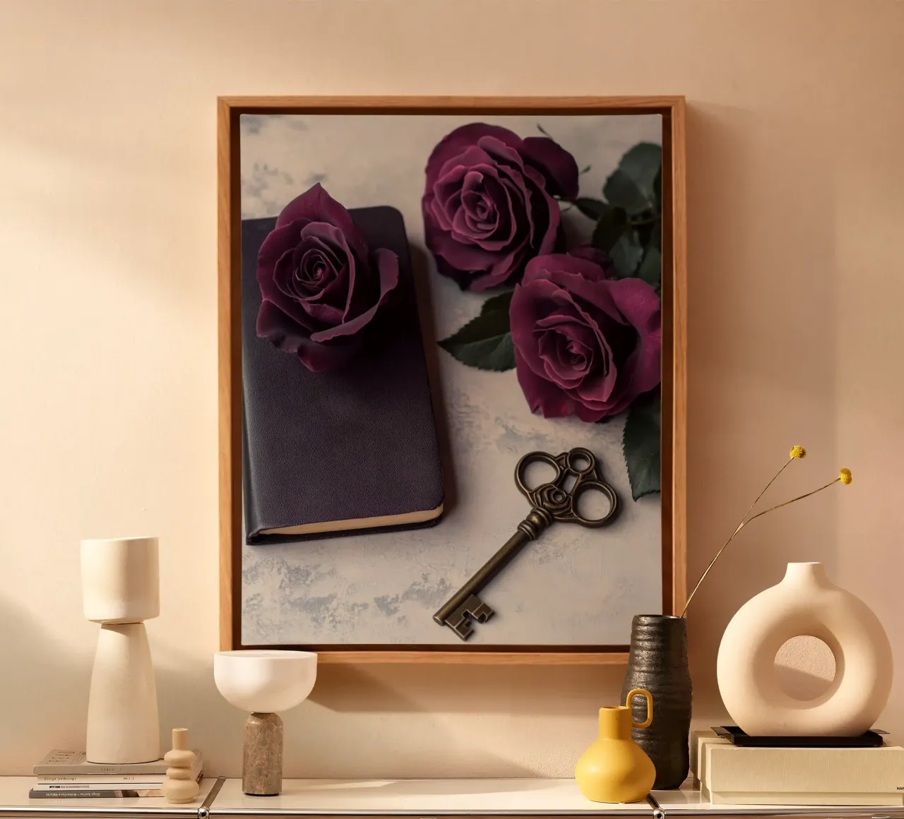 Sussurri di quiete tela con Cornice a cassetta da PhotoVibe Decor