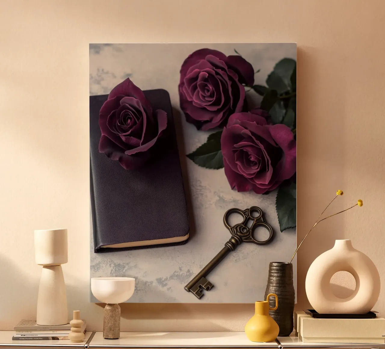 Sussurri di quiete tela con Cornice a cassetta da PhotoVibe Decor