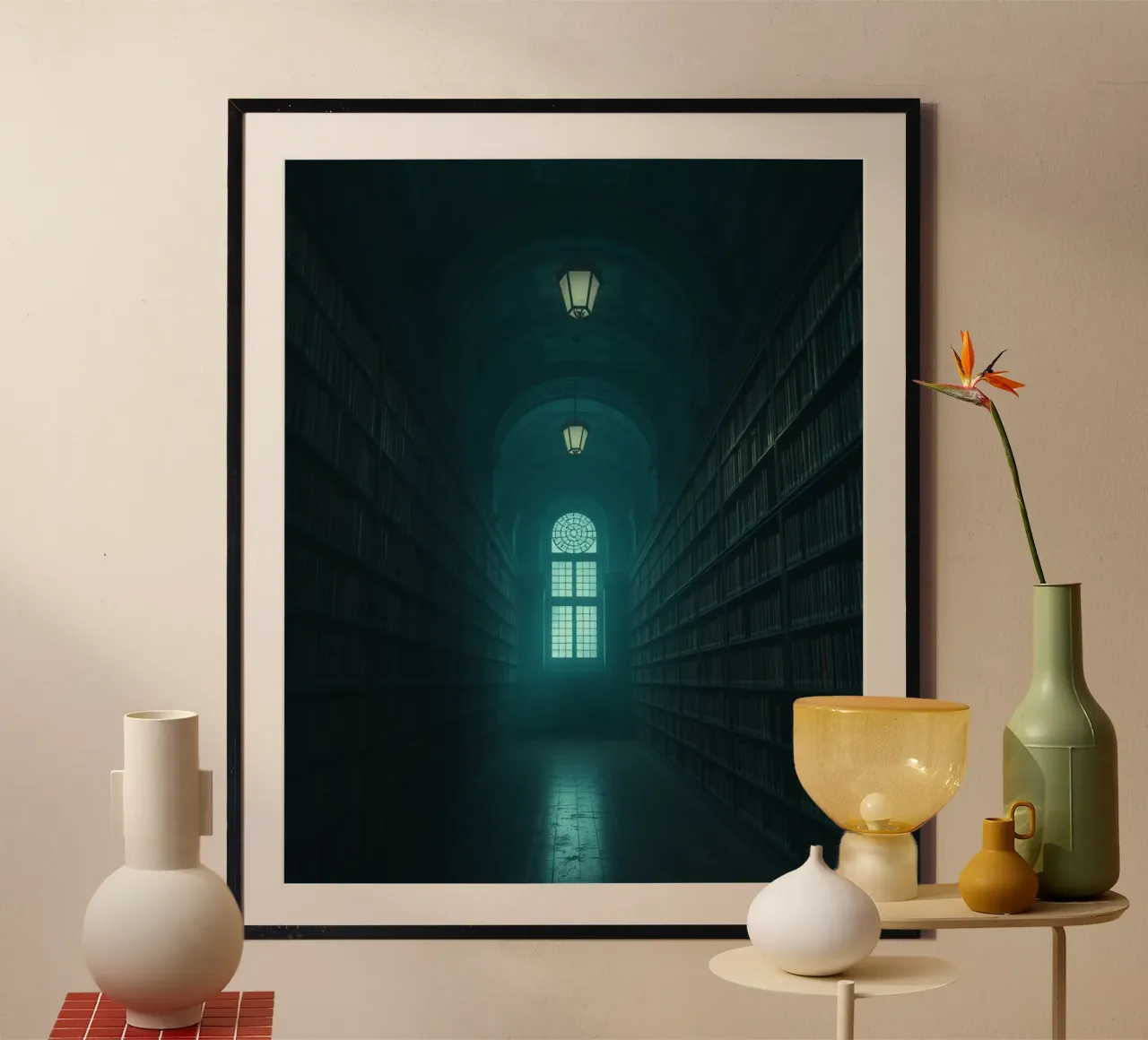 Sussurri di quiete poster con telaio in alluminio da PhotoVibe Decor