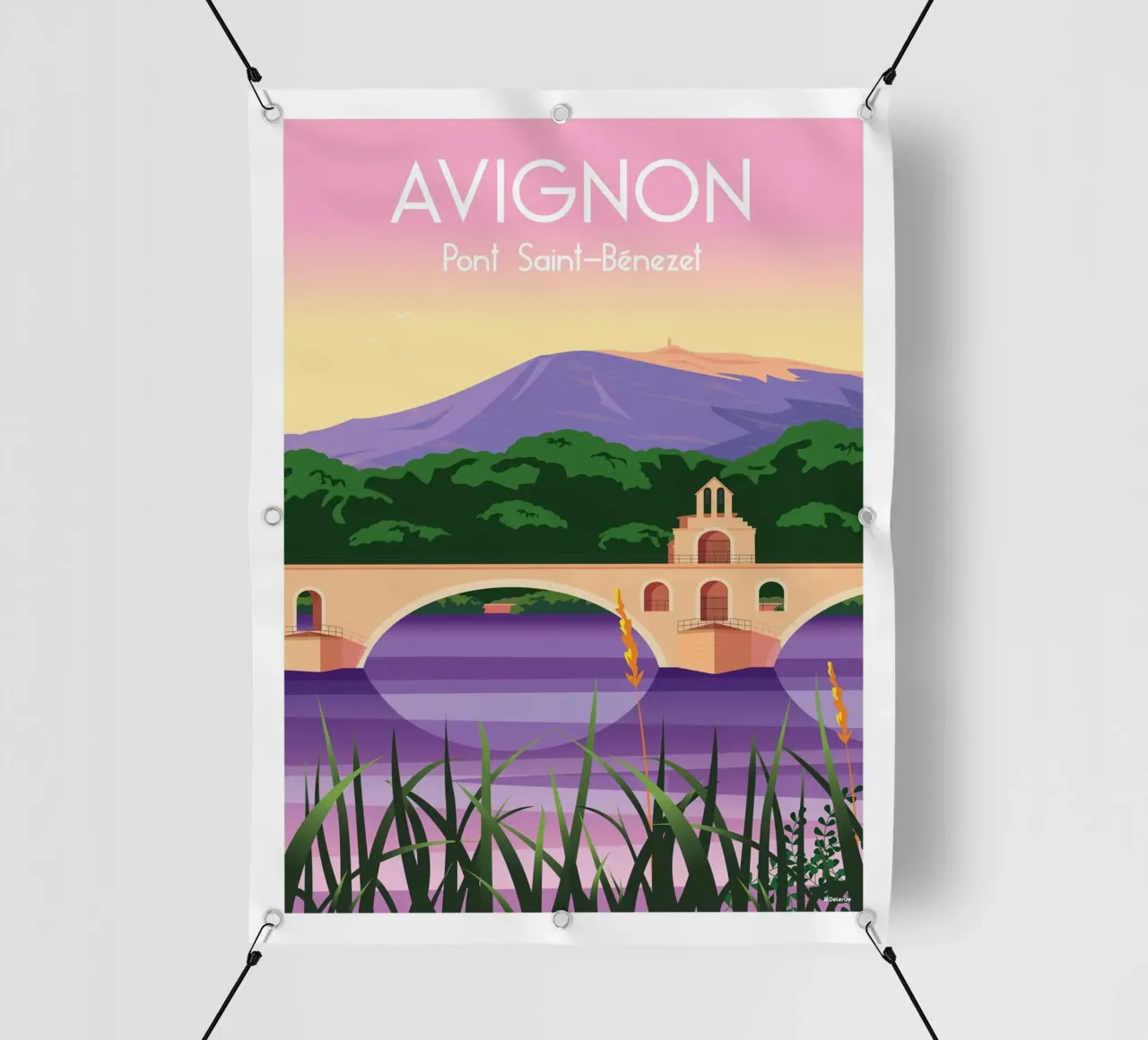 AVIGNON, ponte di Saint-Bénezet telo in pvc da Raphaël Delerue