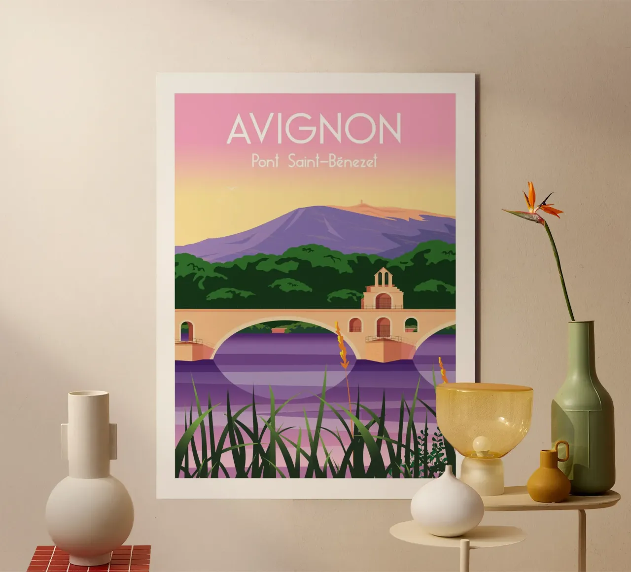 AVIGNON, ponte di Saint-Bénezet alluminio dibond da Raphaël Delerue
