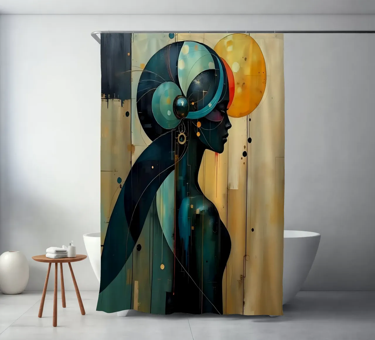 Pittura_C_1 tenda da doccia da Farb- und Blütenzauber by LK