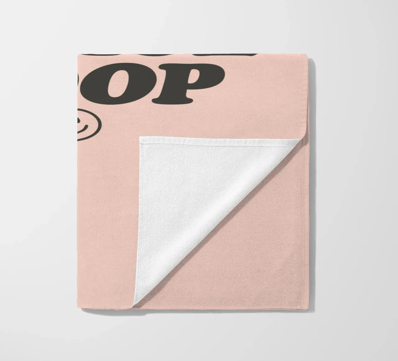 Cheeky Have a Nice Poop Grappige Badkamer Roze Kunstdruk strandhanddoek van THE MOTIVATED TYPE