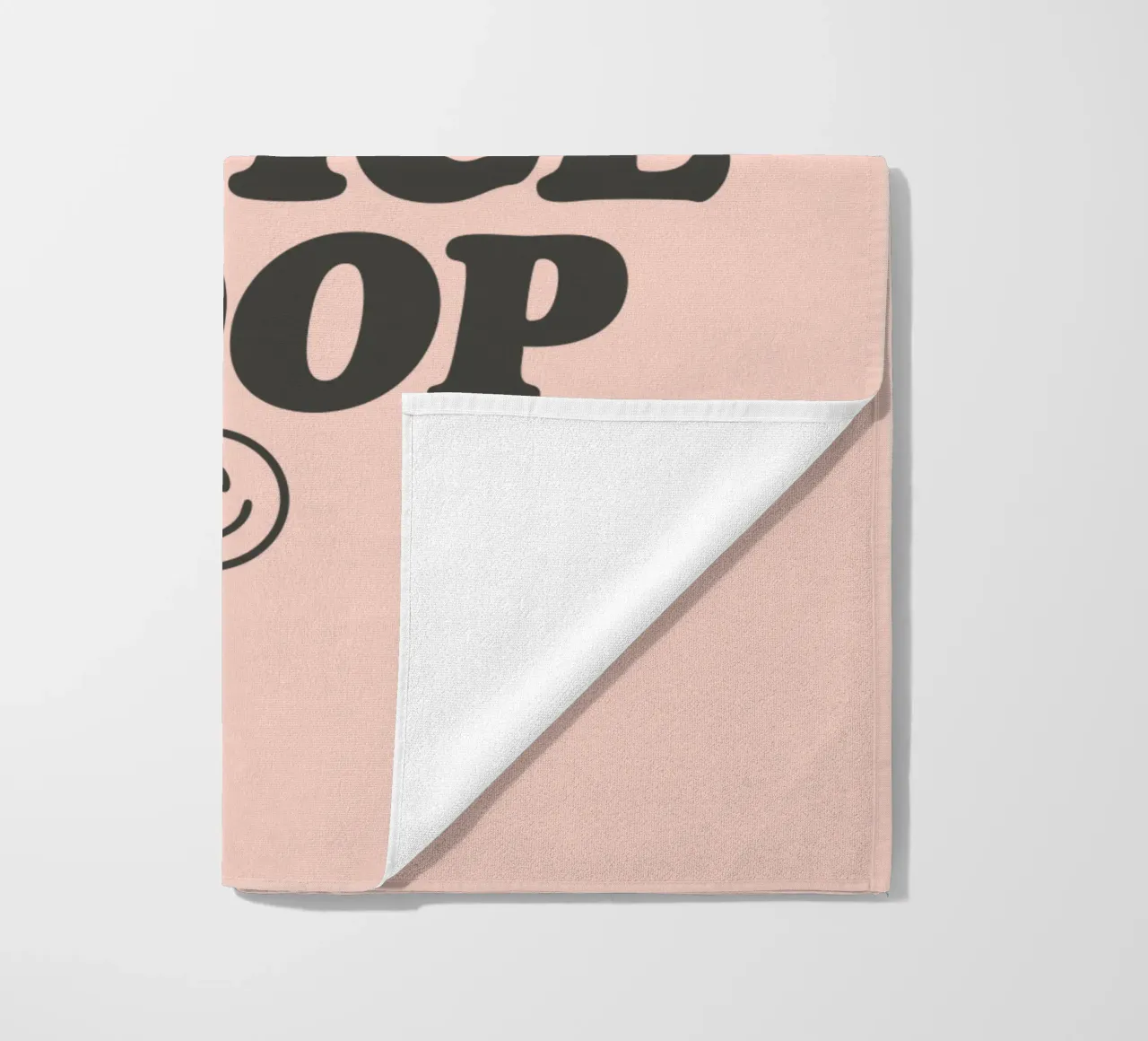 Cheeky Have a Nice Poop Grappige Badkamer Roze Kunstdruk strandhanddoek van THE MOTIVATED TYPE