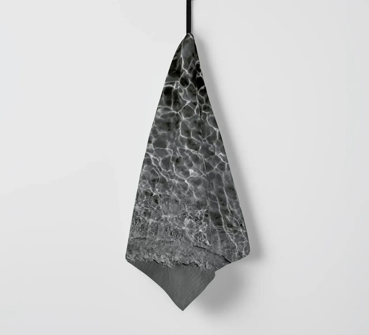 Where Sand And Water Meet Black&white Edition canovaccio da cucina da Studio Nahili