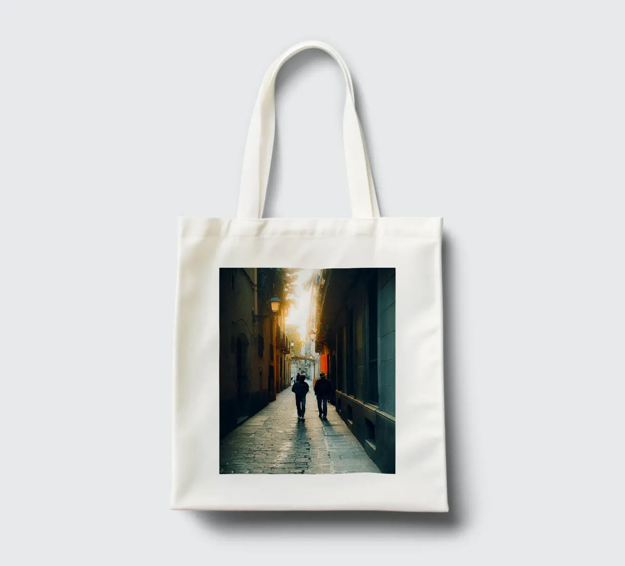Streets of Barcelona tote bag by Thilo Grøsch