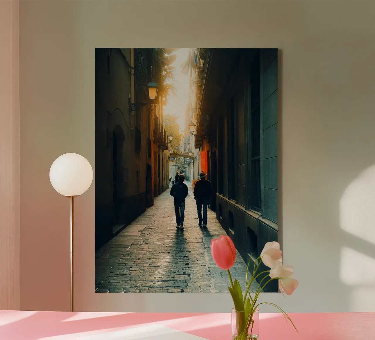 Streets of Barcelona canvas by Thilo Grøsch