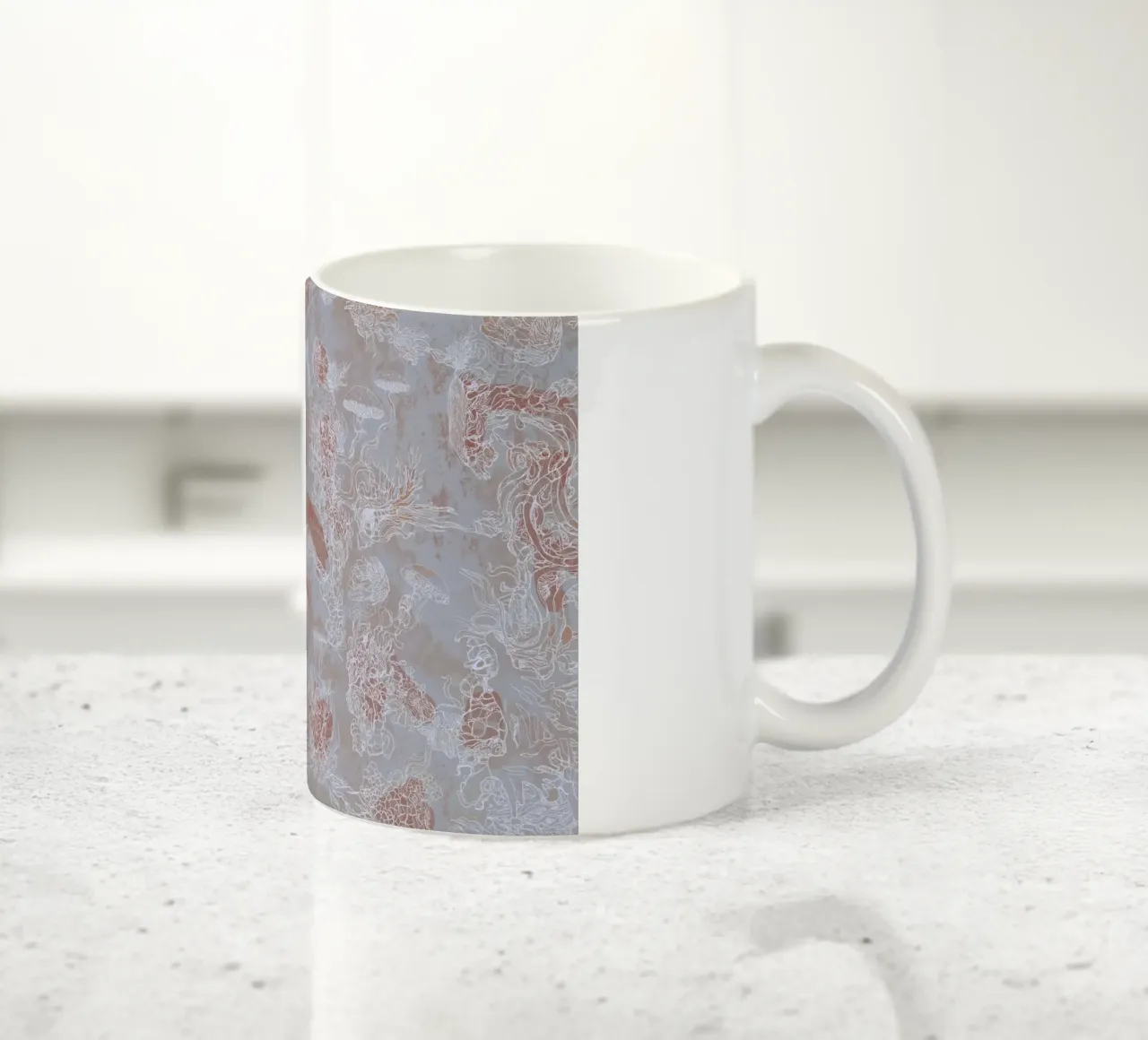 grauer Brei Keramik Tasse von Giulio Iurissevich