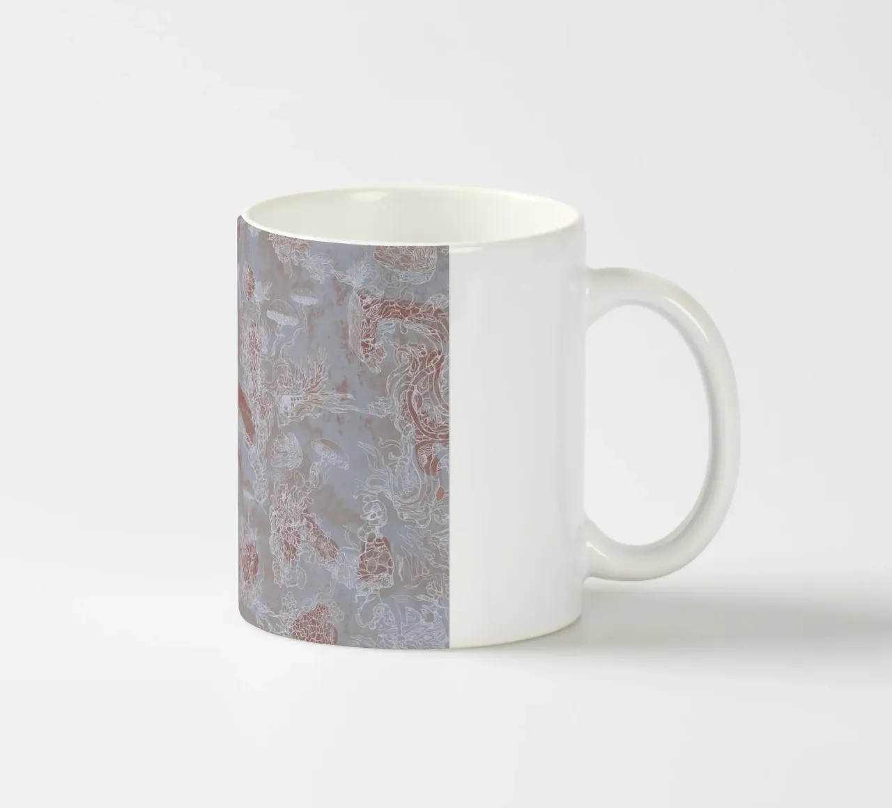 poltiglia grigia tazza in ceramica da Giulio Iurissevich