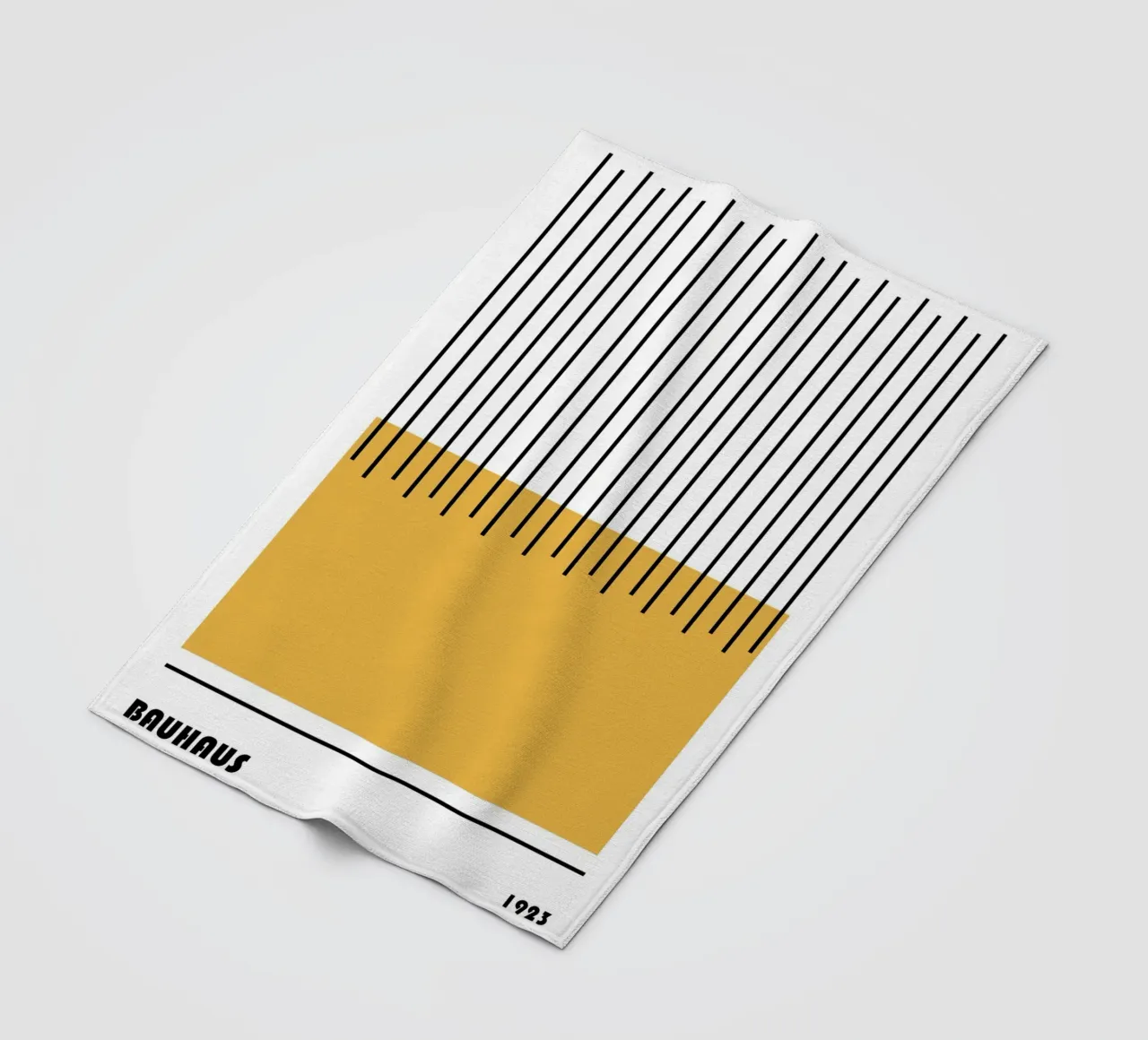 Composizione di linee Bauhaus coperta in pile da Casa Calm