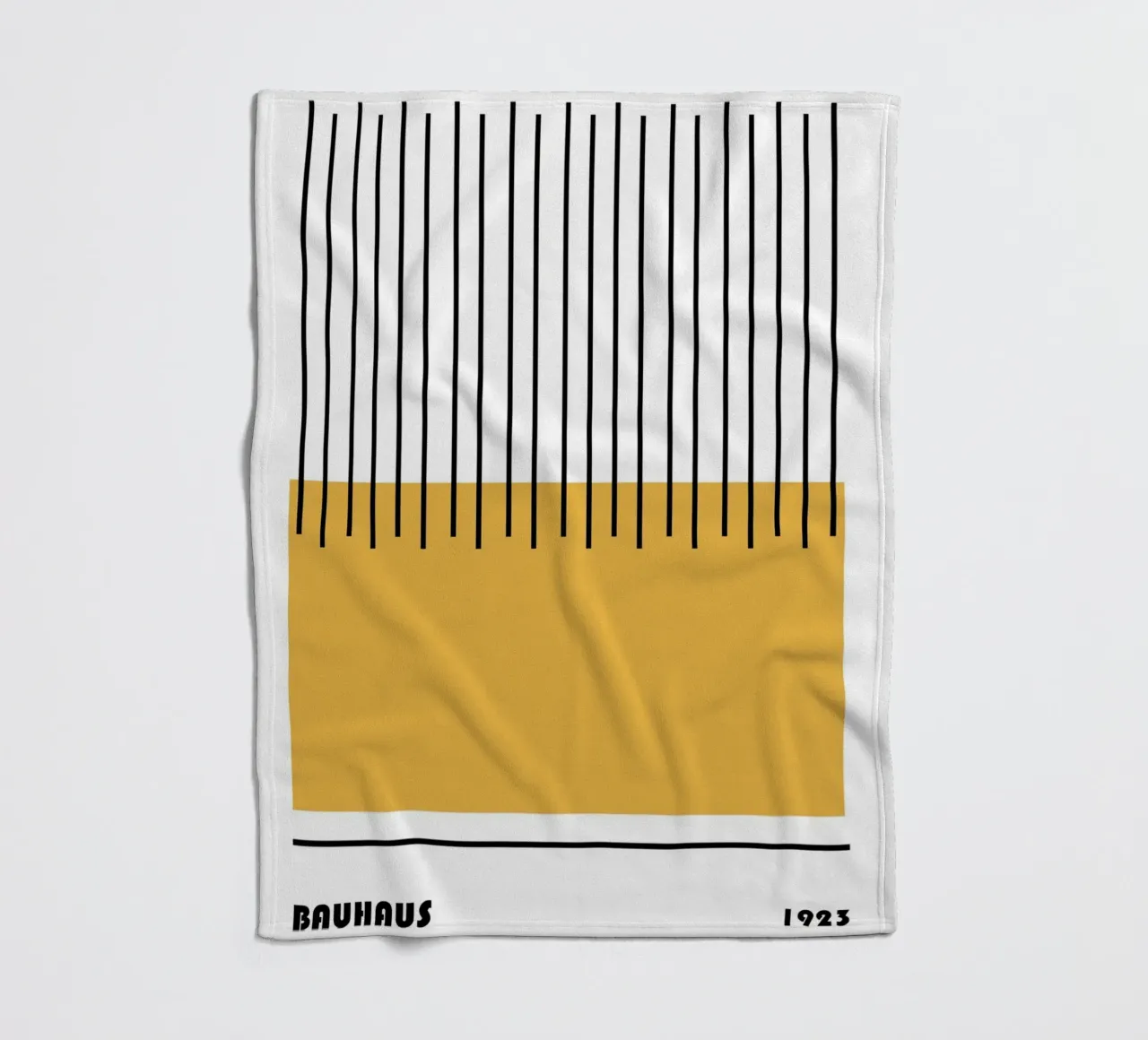 Composizione di linee Bauhaus coperta in pile da Casa Calm