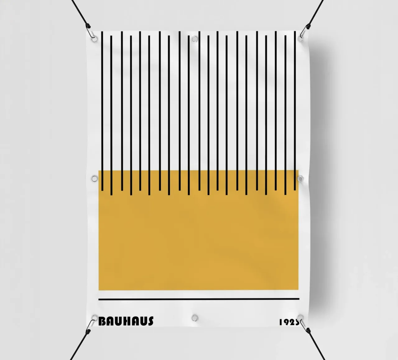 Composizione di linee Bauhaus telo in pvc da Casa Calm
