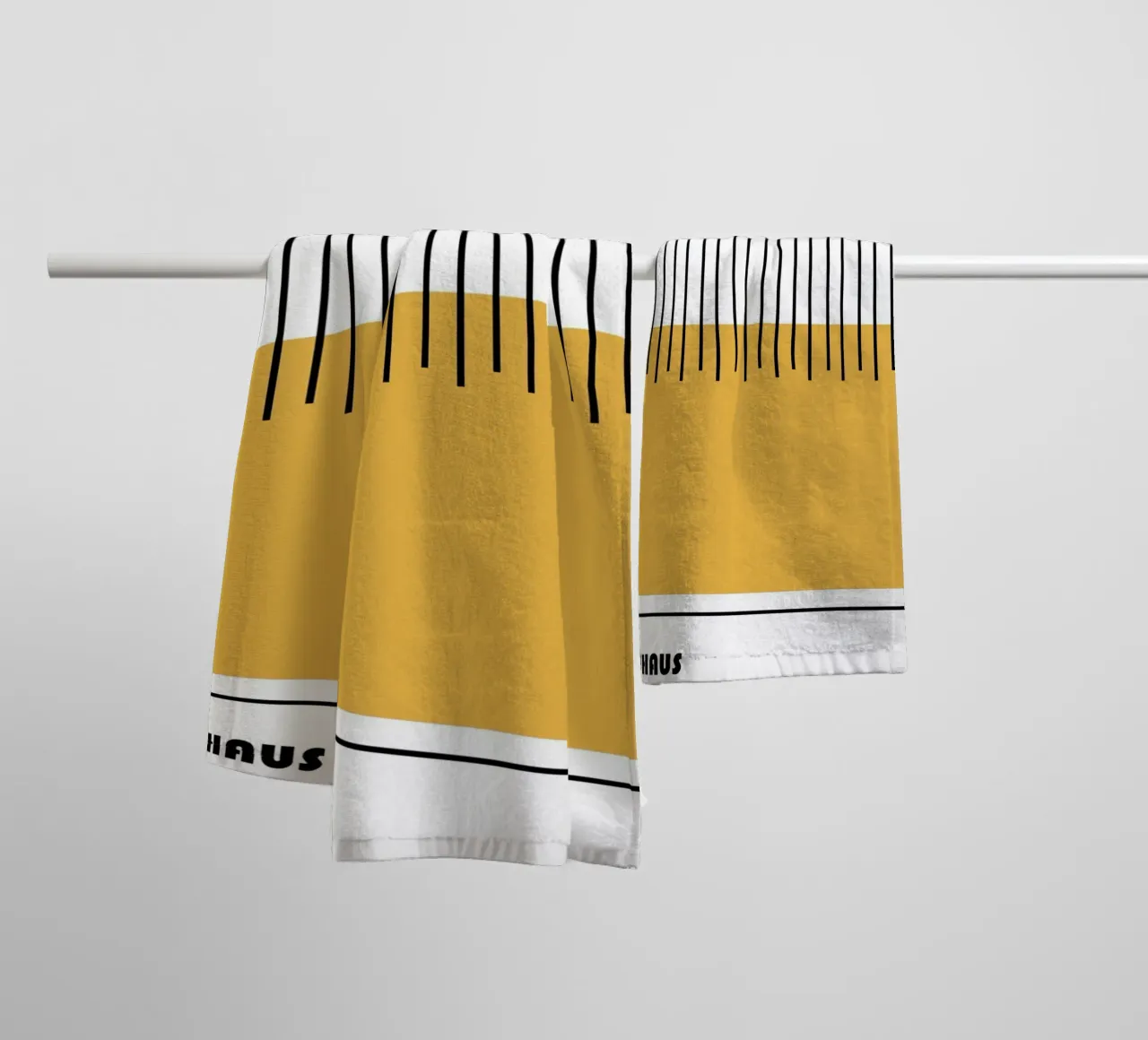 Composizione di linee Bauhaus asciugamano da bagno da Casa Calm